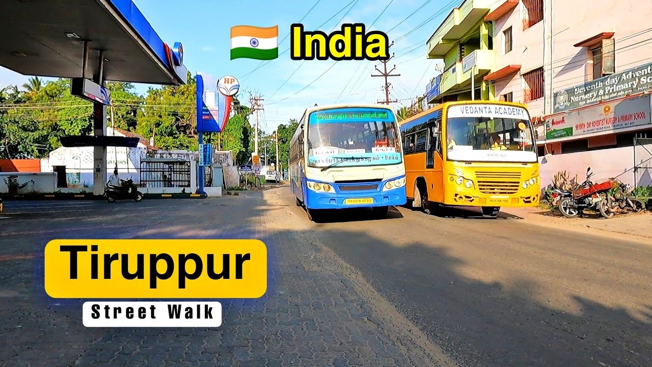 Street Walk in Tiruppur City / Tamilnadu / MG Traveller
