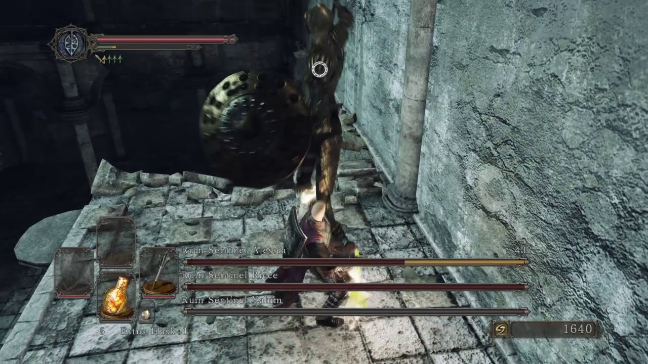 (DS2) 6th Boss, Ruin Sentinels - YouTube