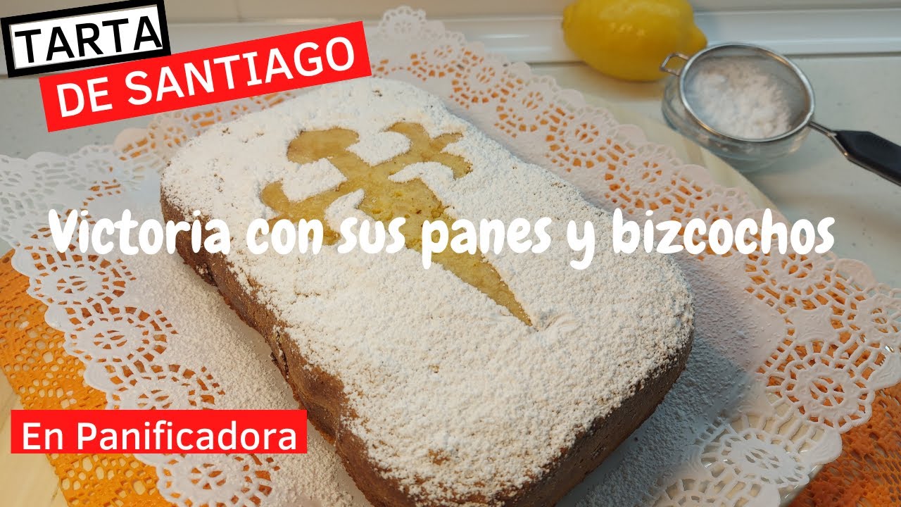Como hacer una RIQUÍSIMA TARTA DE SANTIAGO en Panificadora😋😋😋