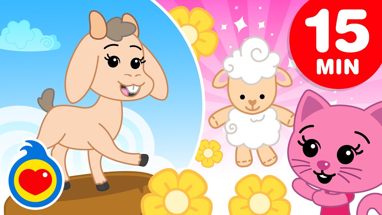 Sai Daí Cabrinha Cabrinha 🐐 e + Músicas Para Aprender com Animais (15 Min) | Um Herói do Coração ❤️