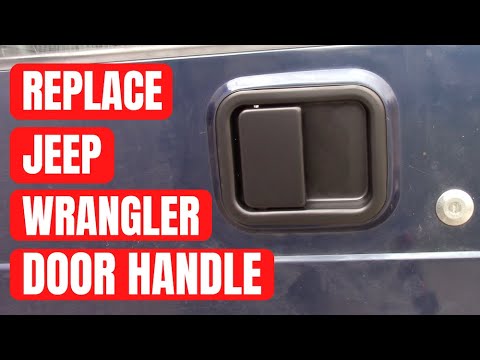 Replace Jeep Wrangler TJ Door Handle Latch (No Special Tools) - YouTube