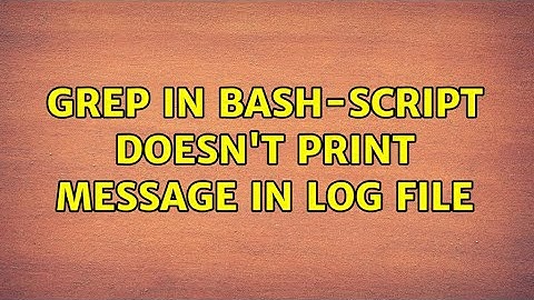 Ubuntu: grep in bash-script doesn