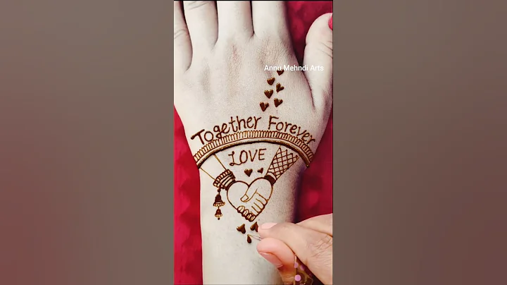 Couple hand pose mehndi design | Love Mehndi Design #mehndi #shorts #youtubeshorts #viral #short
