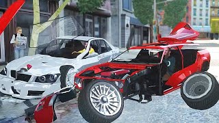Damage x10 GTA 4 Smashing cars to pieces