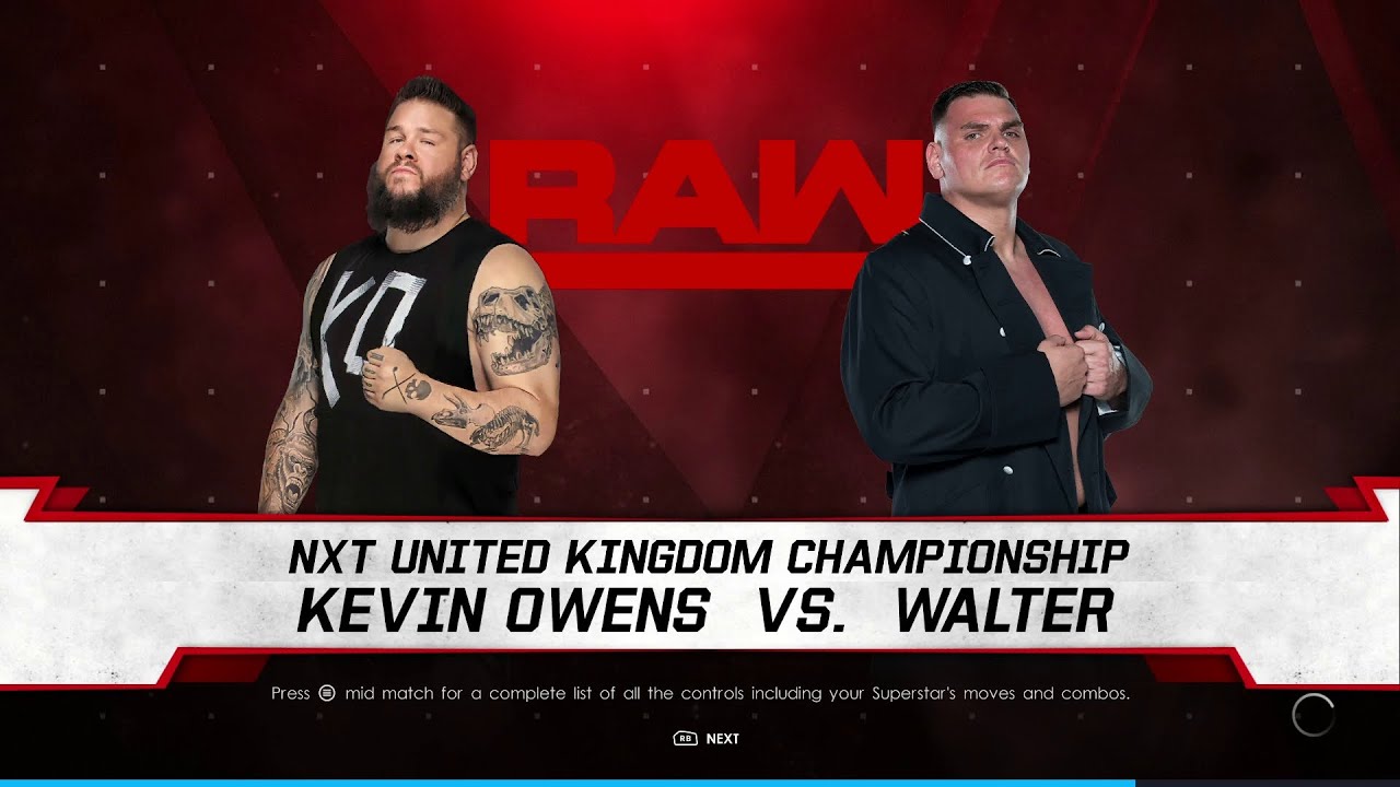 WWE 2K22 Kevin Owens Vs Walter - YouTube