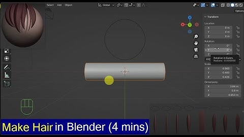 Easiest Way to make hair in Blender - Just 4 minutes Tutorial (Step by Step)
