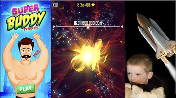 I Toss the Rocket into Space in Super Buddy Toss.