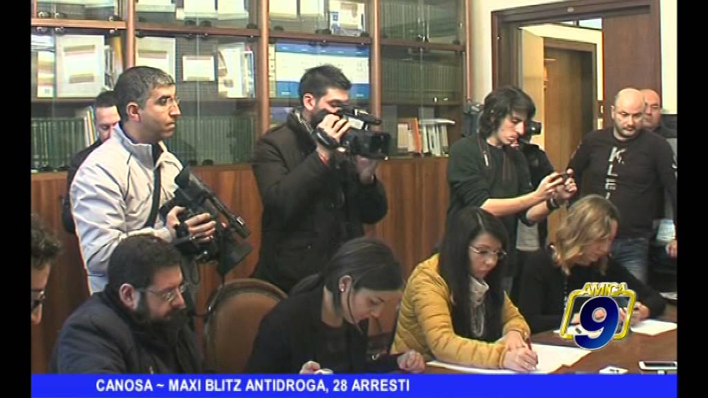 CANOSA | Mazi blitz antidroga, 28 arresti