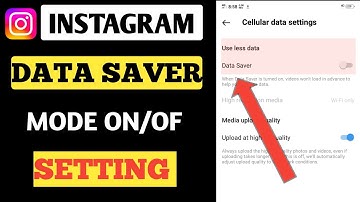 Instagram DATA SAVER Setting 2023| Instagram Data Saver | How To SaveInternet On Instagram