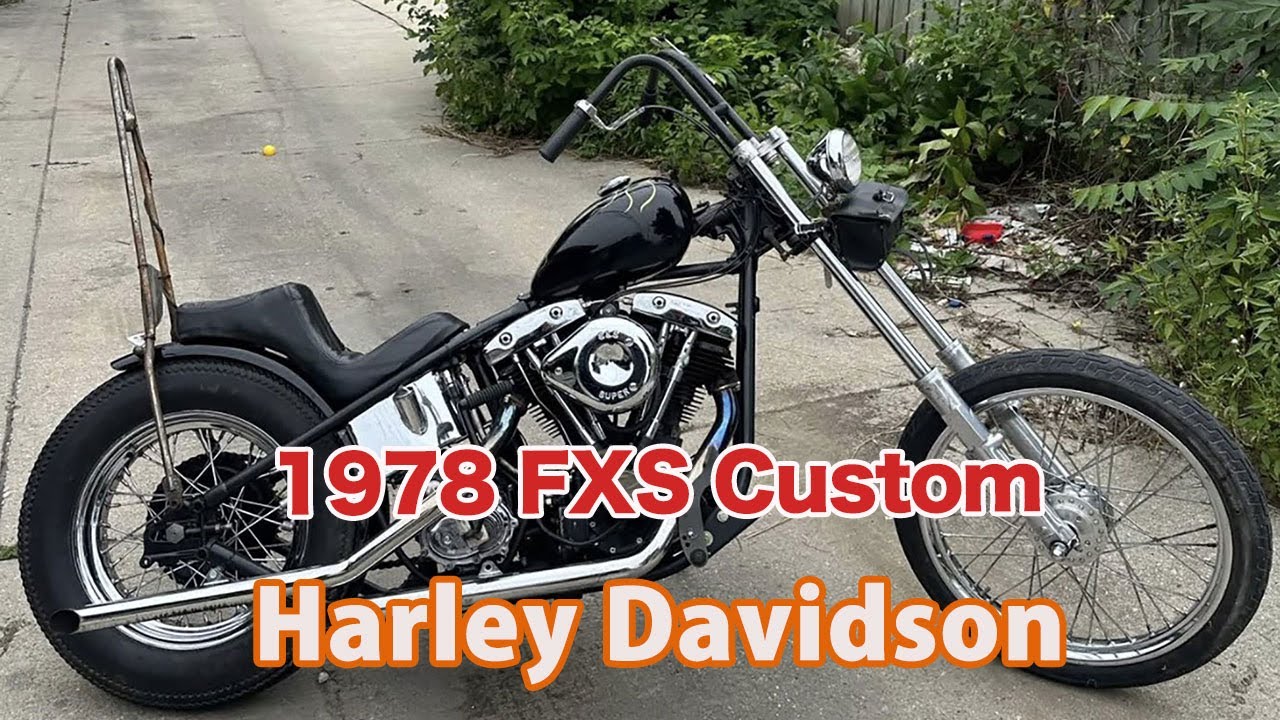 ID2555 Harley Davidson 1978 FXS Custom - YouTube