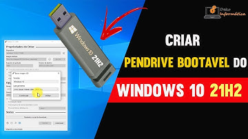 Como Criar Um PENDRIVE BOOTÁVEL do Windows 10 21H2 Usando O Rufus 3.17 Atualizado 2022