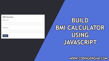 BMI Calculator Using If Else Statement JavaScript