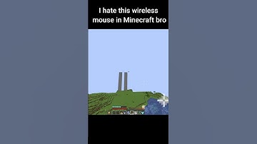 I hate this wireless mouse in Minecraft bro #shorts #minecraftshorts