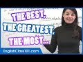 How to use Superlative Adjectives (Best, Greatest, Most…) - Basic English Grammar