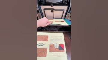 Die cutting packaging on an old letterpress from the 1800s #diecut #asmr #chandlerandprice