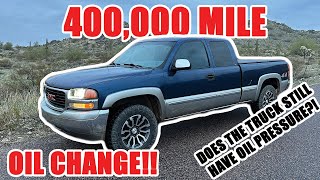 DOING AN OIL CHANGE ON MY 400K MILE GMC SIERRA!! | 5.3 V8 4X4 ! "Ol Blue" 2000 Gmc Sierra Oil