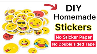 DIY Stickers - How to make Stickers at home/How to make your own Emoji sticker without sticker paper screenshot 4
