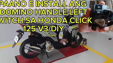 HONDA CLICK V3 Domino Left handle switch Installation/plug and play/with Hazzard/passing lights/