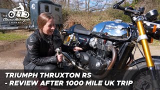 Triumph Thruxton RS - pros & cons review after long distance tour