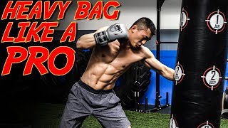 8 Round Boxing Heavy Bag Workout (beginner to advanced)