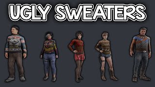 All Leaked DBD Winter Event 2022 Cosmetics (Ugly Sweaters, Killer Weapons, Charms)