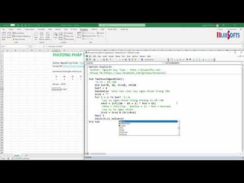 Lập trình VBA tạo chuỗi ngẫu nhiên - Randomize