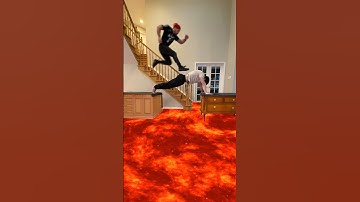 When the floor is ACTUALLY lava 😱🔥 @BrandonA7