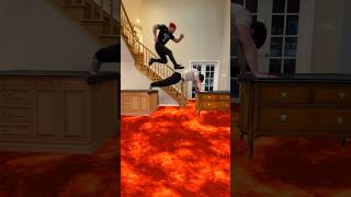 When the floor is ACTUALLY lava 😱🔥 @BrandonA7