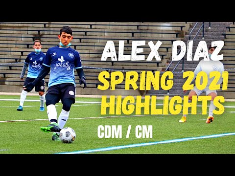 Alex Diaz Spring 2021 Highlight Video | CDM/CM | Boston Siege FC and Revere High School