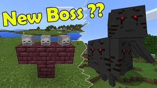 How to Spawn the 3 headed Ghast Boss | Minecraft