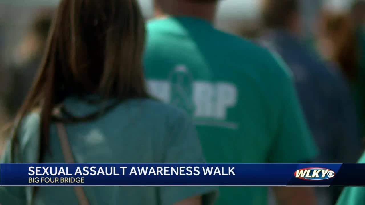 Sexual assault awareness walk held at Big 4 Bridge