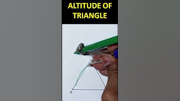 How to draw Altitude of Triangle #AltitudeofTriangle