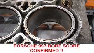 STRIPPING A BORE SCORED PORSCHE 997 ( CYLINDER HEAD REMOVAL BORE SCORE REVEALED PART 5 )