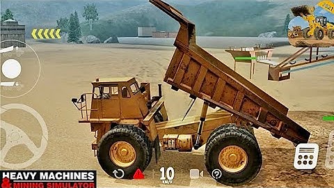 Dump Truck & Wheel Loader Driving | Loading Ore on Dump Truck |Heavy Machines & Mining Simulator