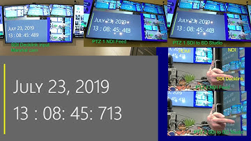 Vmix SDI, HDMI and NDI Bird dog studio decode test