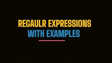 Basics Of Regular Expressions With Examples