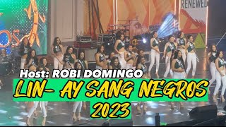 LINAY SANG NEGROS CANDIDATES WITH HOST ROBI DOMINGO