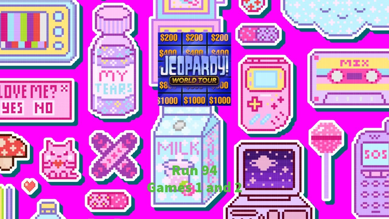 Jeopardy! World Tour - Run 94 - Games 1 and 2 *NO COMMENTARY*