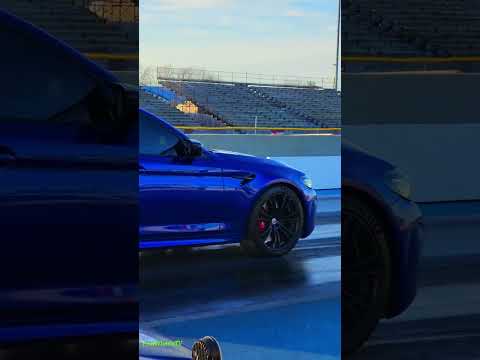 The New BMW M5 vs Nissan GTR Drag Racing