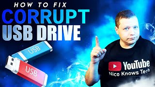 how to fix & restore usb flash drive ~ restore your usb flash drive | nico knows tech