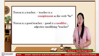 GRADE 8 ENGLISH (Q3 - W4) - ADJECTIVE COMPLEMENTS