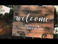 DIY Welcome Sign | Rustic Wedding Decor | Custom Wood Sign w/ Paint | Cricut Design Space