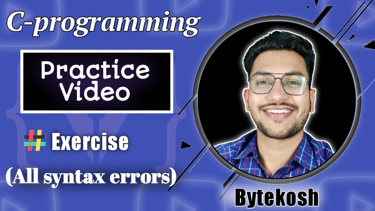 C: Exercise| How to debug all the basic syntax errors in Turbo C++ ...