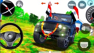 Dollar Song Sidhu Musewala Real Indian New Mode black Thar Offroad Village Driving Gameplay Video