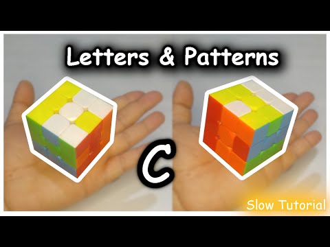 Rubik's cube Patterns Letter C
