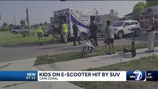 Child on scooter injured after crash with SUV near Gulf Elementary in Cape Coral