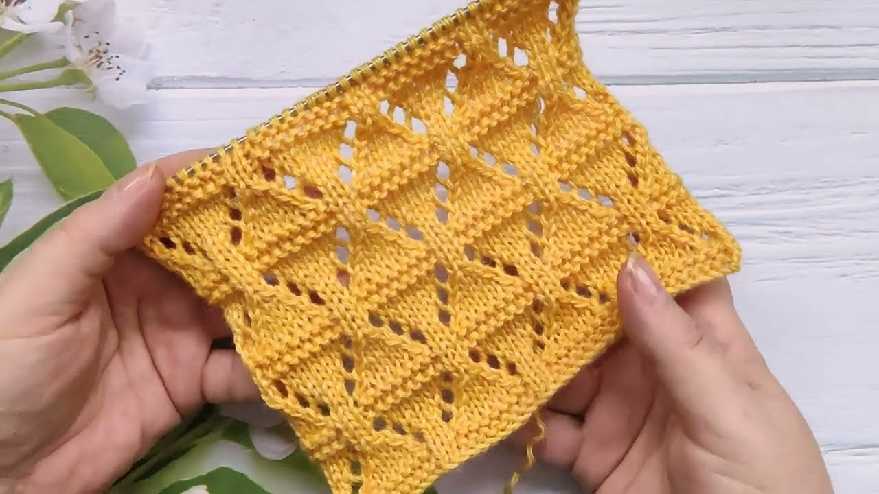 Fancy Knit Stitch | Fantasiemuster stricken | Punto fantasia ai ferri | Punto fantasía a dos agujas