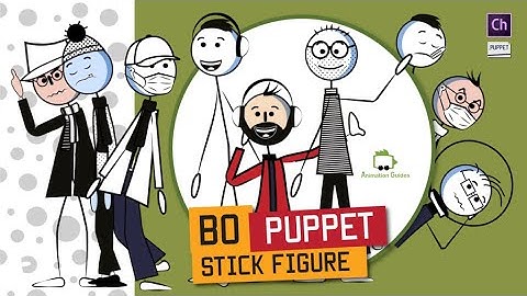 Bo Stylized Generic Male Stick Figure Puppet for Adobe Character Animator
