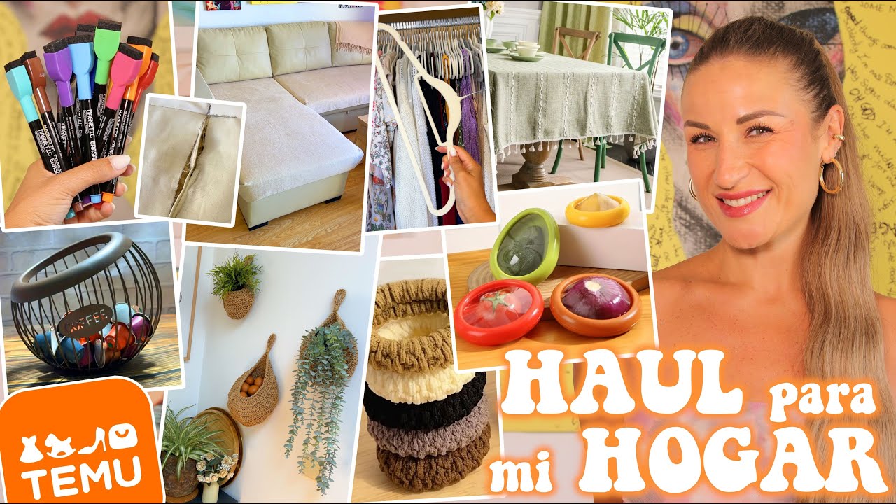 HAUL DE TEMU: Decorando mi casa y encontrando SOLUCIONES PARA TODO porque SÍ Soda ha roto el sofá AD