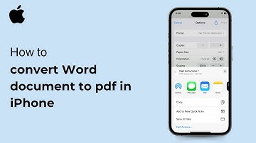 How to convert Word document to pdf in iPhone ( iOS ) 2024